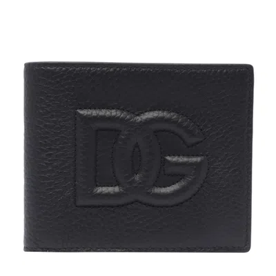Dolce & Gabbana Dolce&gabbana Men Dg Logo Bifold Wallet In Black