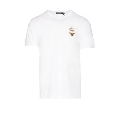 Dolce & Gabbana Embroidery Logo Essential T-shirt In Multi