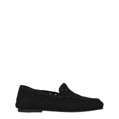 Dolce & Gabbana Dolce&gabbana Men's Fabric Black Loafers