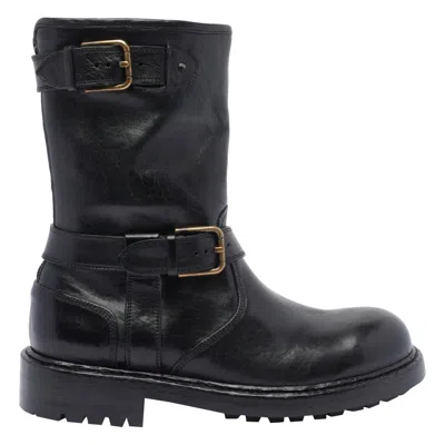 Dolce & Gabbana Dolce&gabbana Men Leather Biker In Black
