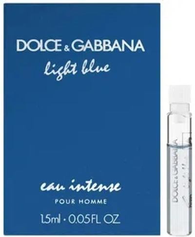 Dolce & Gabbana Dolce And Gabbana Men's Light Blue Eau Intense Edp Spray 0.05 oz Fragrances 8057971181421 In Transparent
