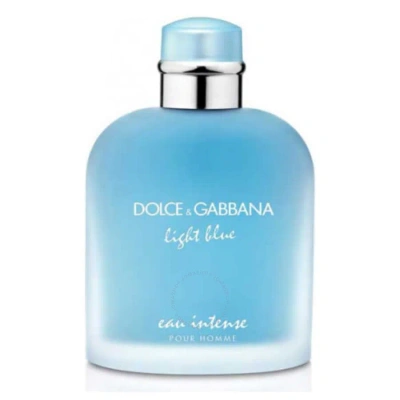 Dolce & Gabbana Dolce And Gabbana Men's Light Blue Eau Intense Edp Spray 3.38 oz (tester) Fragrances 8057971181414 In Amber / Blue