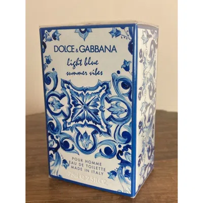 Dolce & Gabbana Dolce And Gabbana Men's Light Blue Pour Homme Summer Vibes Edt Spray 2.5 oz Fragrances 8057971183562