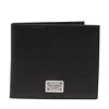 Dolce & Gabbana Black Calf Leather Logo Plaque Trifold Keyring Key Holder