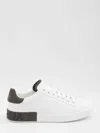 Dolce & Gabbana Sneakers From The Portofino Line In Calfskin In White