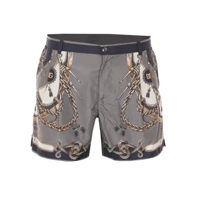 Dolce & Gabbana Green Swimsuit In Multi