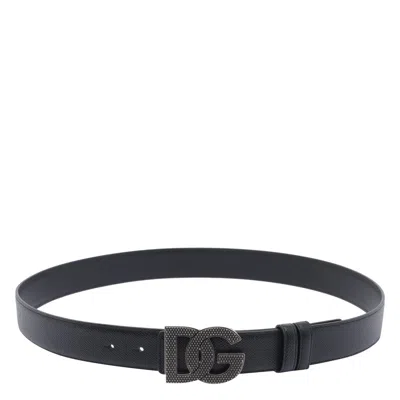 DOLCE & GABBANA DOLCE&GABBANA MEN REVERSIBLE DG LOGO BELT