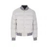 Dolce & Gabbana Reversible Flannel Outerwear Bomber Jackets Grey In Gray