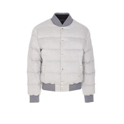 DOLCE & GABBANA DOLCE&GABBANA MEN REVERSIBLE PLAQUE LOGO DOWN JACKET