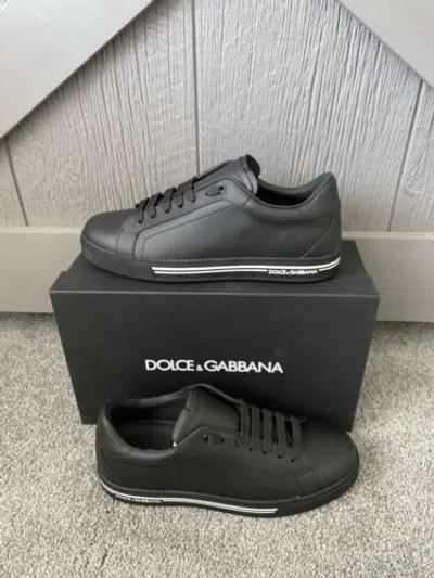 Pre-owned Dolce & Gabbana Dolce&gabbana Men's Sneaker 10 & 11 In Black