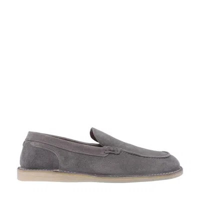 DOLCE & GABBANA DOLCE&GABBANA MEN SUEDE LOAFERS WITH MINI DG LOGO
