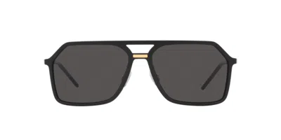Pre-owned Dolce & Gabbana Dolce&gabbana Men's Sunglasses Black With Dark Grey In Gray