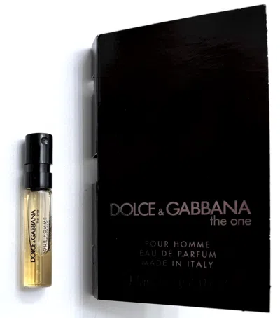 Dolce & Gabbana Dolce And Gabbana Men's The One Edp 0.05 oz Fragrances 8056669925989 In Transparent