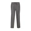Dolce & Gabbana Trousers Tailored Herringbone Pattern In Gray