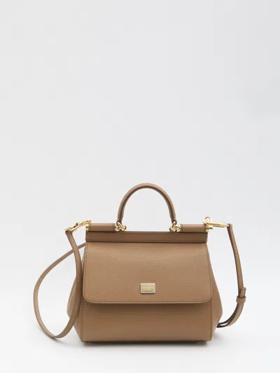 Dolce & Gabbana Dolce&gabbana Miss Sicily Bag Medium In Beige