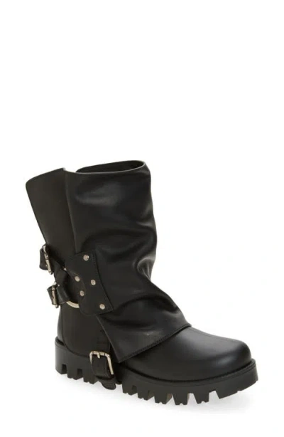 DOLCE & GABBANA DOLCE&GABBANA MIXED MEDIA RAIN BOOT