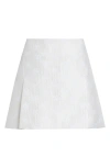 Dolce & Gabbana Dolce&gabbana Monogram Jacquard A-line Miniskirt In White