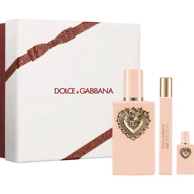 Dolce & Gabbana Dolce&gabbana My Devotion Eau De Parfum Intense Set $232 Value In Transparent