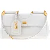 Dolce & Gabbana Dolce&gabbana My Sicily East/west Plongé Leather Top Handle Bag In White