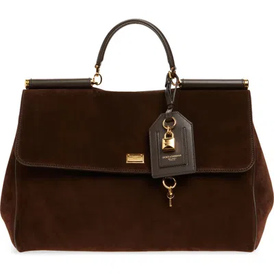 Dolce & Gabbana Dolce&gabbana My Sicily East/west Suede Handbag