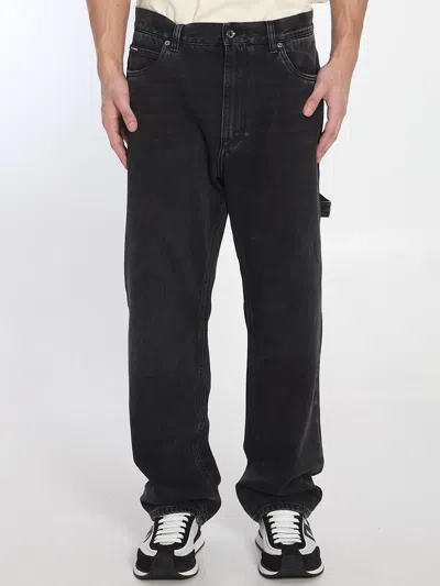 Dolce & Gabbana Dolce&gabbana Over Jeans In Black