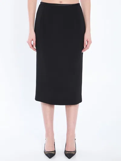 Dolce & Gabbana Dolce&gabbana Pencil Longuette Skirt In Black