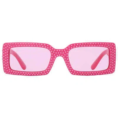 Pre-owned Dolce & Gabbana Dolce And Gabbana Pink Rectangular Ladies Sunglasses Dg4447b 326284 53
