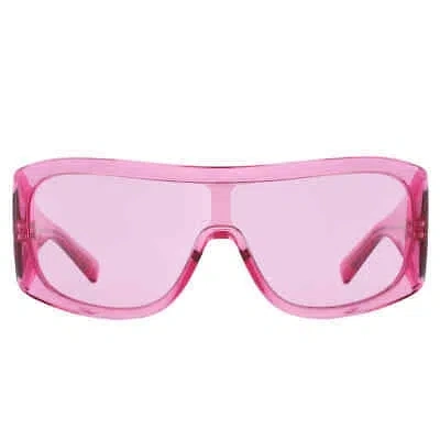 Pre-owned Dolce & Gabbana Dolce And Gabbana Pink Shield Unisex Sunglasses Dg4454 314884 30 Dg4454 314884
