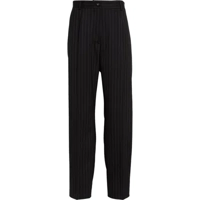 DOLCE & GABBANA DOLCE&GABBANA PINSTRIPE TAILORED WOOL PANTS