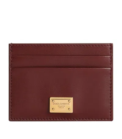 Dolce & Gabbana Dolce&gabbana Plongé Calfskin Card Holder