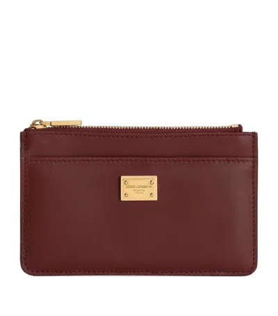 Dolce & Gabbana Dolce&gabbana Plongé Calfskin Card Holder