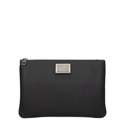 DOLCE & GABBANA DOLCE&GABBANA POCHETTE UOMO PELLE NERO