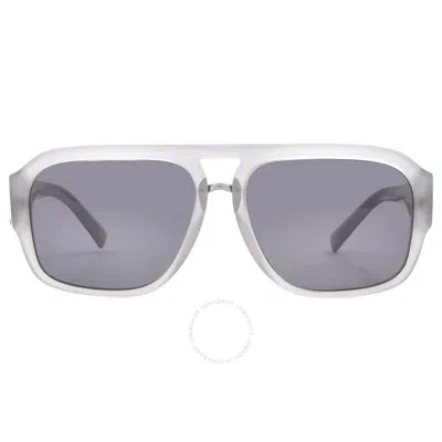 Dolce & Gabbana Dolce And Gabbana Polarized Dark Grey Navigator Men's Sunglasses Dg4403 342181 58 In Brown