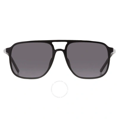 Dolce & Gabbana Dolce And Gabbana Polarized Grey Navigator Men's Sunglasses Dg4423f 501/81 58 In Black / Grey