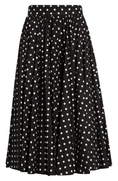 DOLCE & GABBANA DOLCE&GABBANA POLKA DOT COTTON CIRCLE SKIRT