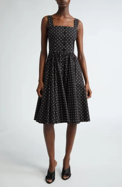DOLCE & GABBANA DOLCE&GABBANA POLKA DOT COTTON POPLIN SUNDRESS