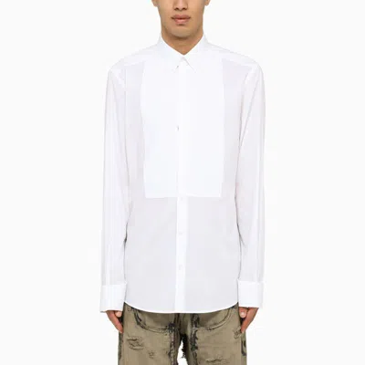 DOLCE & GABBANA DOLCE&GABBANA POPLIN GOLD TUXEDO SHIRT