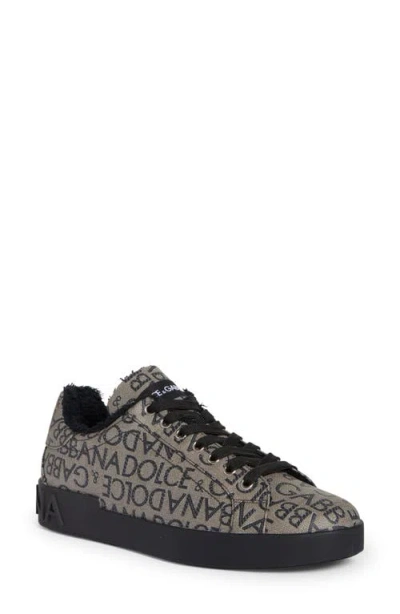Dolce & Gabbana Men's Logo Print Low Top Sneakers In Multi