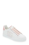 Dolce & Gabbana Dolce&gabbana Portofino Sneaker In Bianco/ Rosa