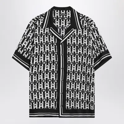 DOLCE & GABBANA DOLCE&GABBANA PRINTED SILK TWILL HAWAII SHIRT
