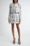 Dolce & Gabbana Dolce&gabbana Raschel Check Shimmer Tweed Minidress In Quadri-check-tartan