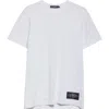 Dolce & Gabbana T-shirt All-over Flocked In W0800 Bianco Ottico