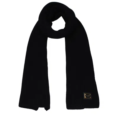 Dolce & Gabbana Dolce&gabbana Men's Scarves Cashmere Black In Pink