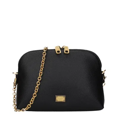 Dolce & Gabbana Dolce&gabbana Women's Shoulder Bags Black Leather