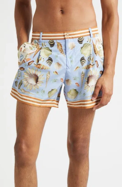 DOLCE & GABBANA DOLCE&GABBANA SHELL PRINT SWIM TRUNKS