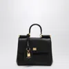 Dolce & Gabbana My Sicily Leather Shoulder Bag In Black