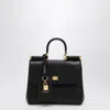 Dolce & Gabbana My Sicily Leather Shoulder Bag In Black