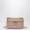 Dolce & Gabbana Sicily Cube Leather Vanity Crossbody Bag In Cream