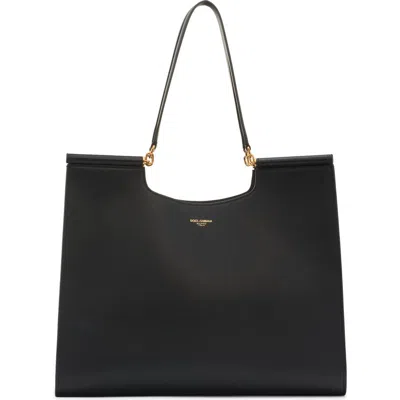 DOLCE & GABBANA DOLCE&GABBANA SICILY LEATHER SHOPPER