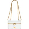 Dolce & Gabbana Sicily Calfskin Vanity Crossbody Bag In Bianco Ottico